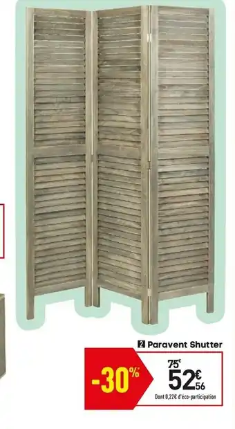 Paravent shutter