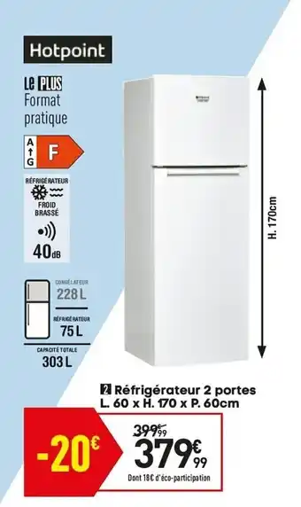 Conforama Réfrigérateur 2 portes offre
