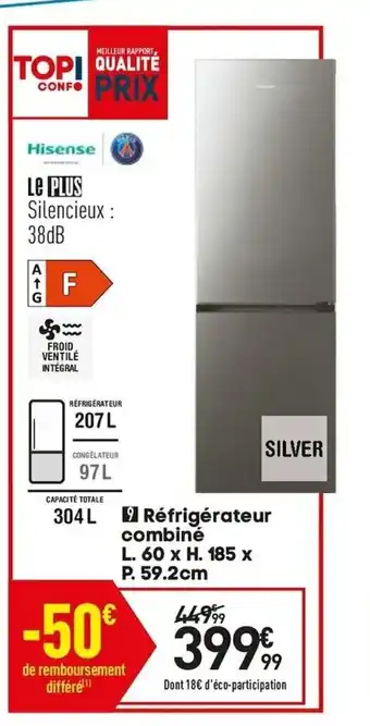 Conforama Réfrigérateur combiné offre
