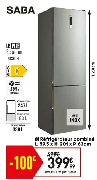 Conforama Réfrigérateur combiné offre