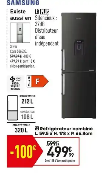 Conforama Réfrigérateur combiné offre