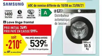 Conforama Lave linge frontal offre