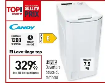 Conforama Lave-linge top offre