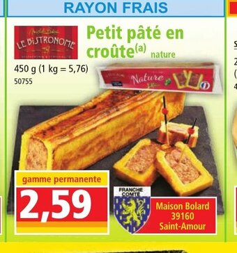 Norma Petit Paté En Croute offre