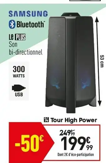Conforama Tour high power offre
