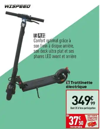 Conforama Trottinette électrique offre