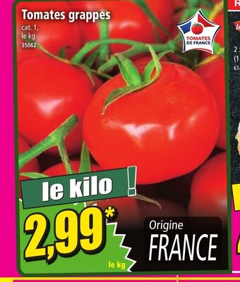 Norma Tomates Grappes offre