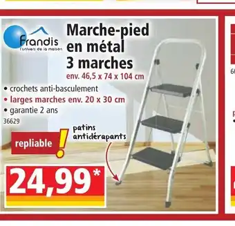 Norma Marche-Pied En Métal 3 Marches offre