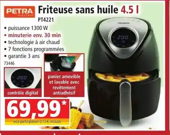 Norma Friteuse sans Huile 4.5 l offre