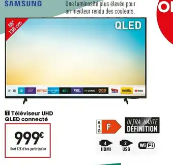 Conforama Téléviseur UHD QLED connecté offre