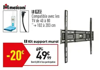 Conforama Kit de support mural offre