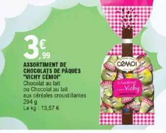 E.Leclerc Assortiment de Chocolats de Pâques Vichy Cémoi offre