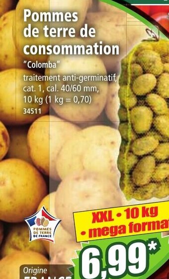 Norma Pommes de terre de Consommation offre