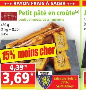 Norma Petit Pâté en Croûte offre