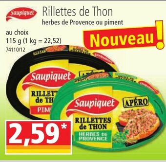 Norma Saupiquet Rillettes de Thon offre