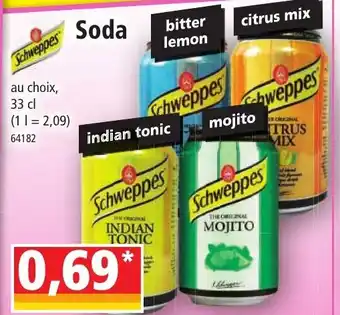 Norma Schweppes Soda offre
