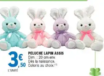 E.Leclerc Peluche Lapin Assis offre