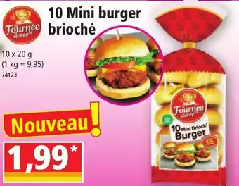 Norma 10 Mini Burger Brioché offre