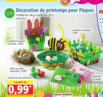 Norma Décoration de Printemps Pour Pâques offre