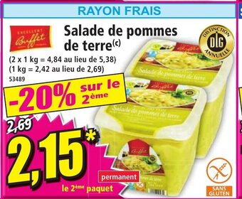 Norma Salade de Pommes de Terre offre