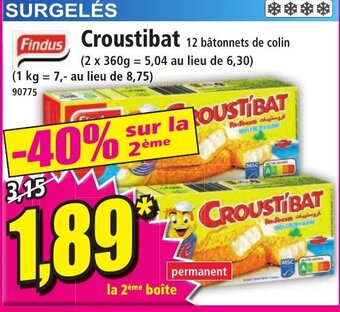 Norma Findus Croustibat offre