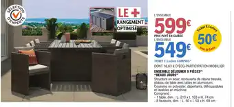 E.Leclerc Ensemble Déjeuner 9 Pièces Beaux Jours offre