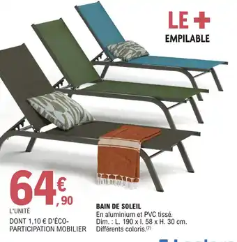 E.Leclerc Bain de Soleil offre