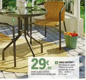 E.Leclerc Table Bistrot offre