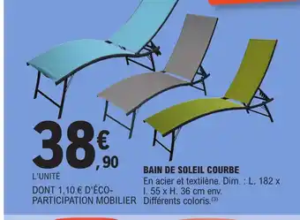 E.Leclerc Bain de Soleil Courbe offre