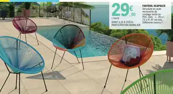 E.Leclerc Fauteuil Acapulco offre