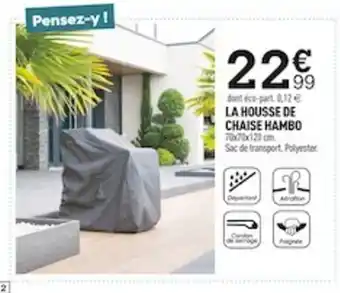 Centrakor La Housse de Chaise Hambo offre