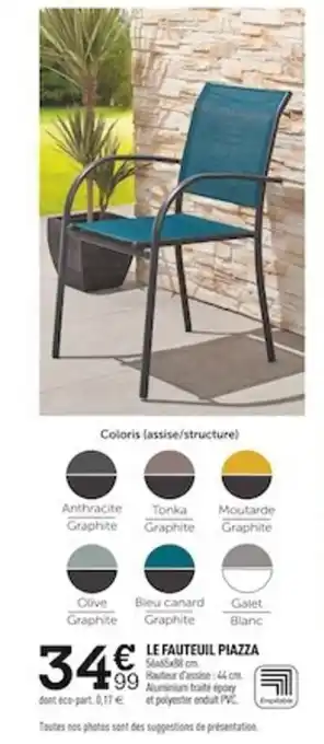 Centrakor Le Fauteuil Piazza offre