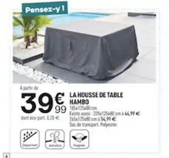 Centrakor La Housse de Table Hambo offre