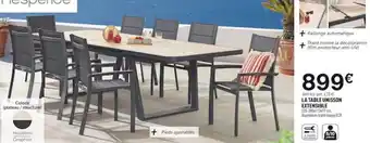Centrakor La Table Unisson Extensible offre
