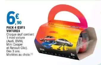 E.Leclerc Pack 4 Œufs Voitures offre