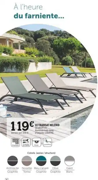 Centrakor Le Transat Milenio offre