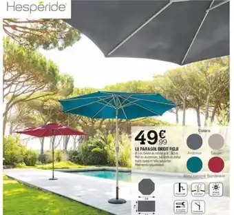 Centrakor Le Parasol Droit Fidji offre