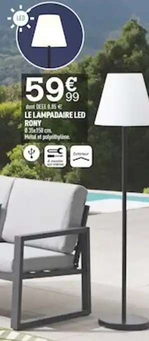 Le Lampadaire LED Rony