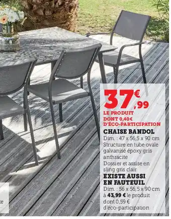 Super U Chaise Bandol offre