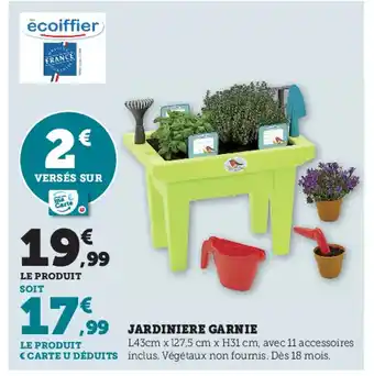 Super U Jardiniere Garnie offre