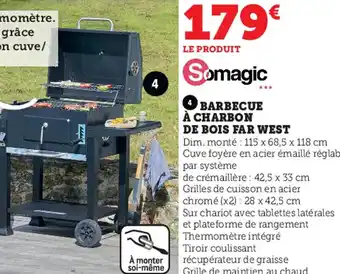 Super U Barbecue à Charbon de Bois Far West offre