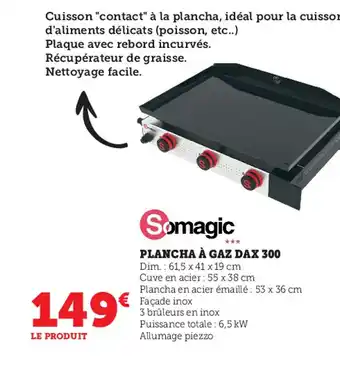 Super U Plancha à Gaz Dax 300 offre