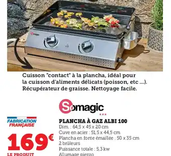 Super U Plancha à Gaz Albi 100 offre