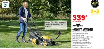 Super U Tondeuse Thermique Tractee Mowox 173CC offre