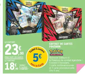 E.Leclerc Coffret de Cartes Pokémon offre