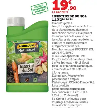 Super U Insecticide Du Sol 1.1 kg offre