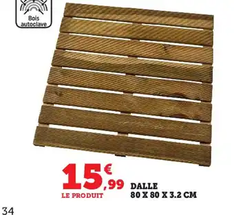 Dalle 80 x 80 x 3.2 CM