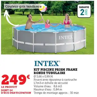 Super U Kit Piscine Metal Frame Ronde Tubulaire offre