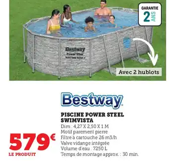 Super U Piscine Power Steel Swimvista offre