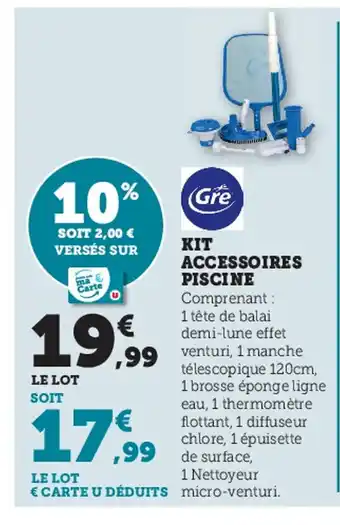 Super U Kit Accessoires Piscine offre
